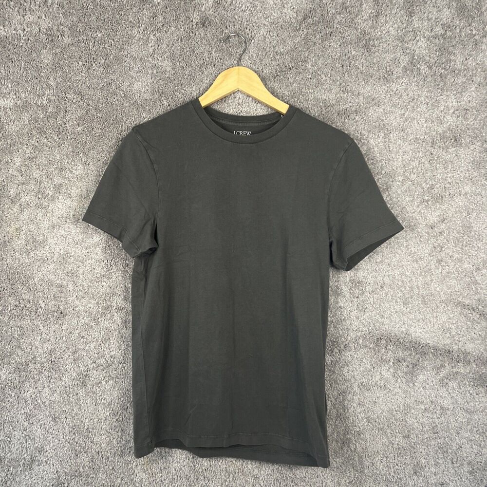 J.Crew T Shirt Mens Small Green Crew Neck Short Sleeve Broken In Slim Cotton